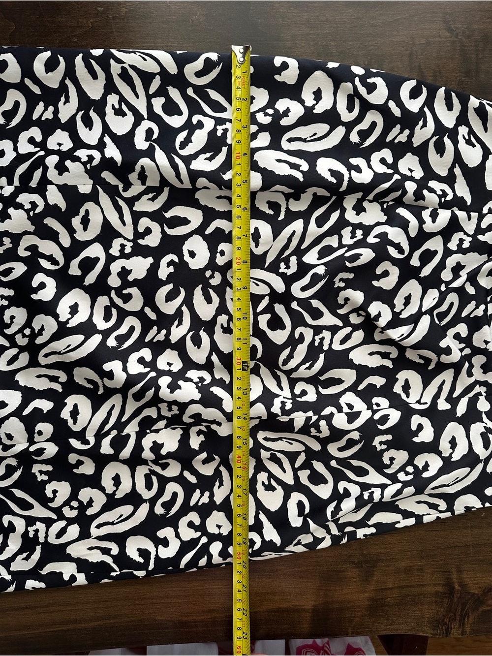 Kay Unger Black White Leopard Print Sheath Dress Size 14 Cocktail Career - Picture 12 of 13